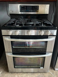 GE Double Oven GAS Range in Stainless Steel